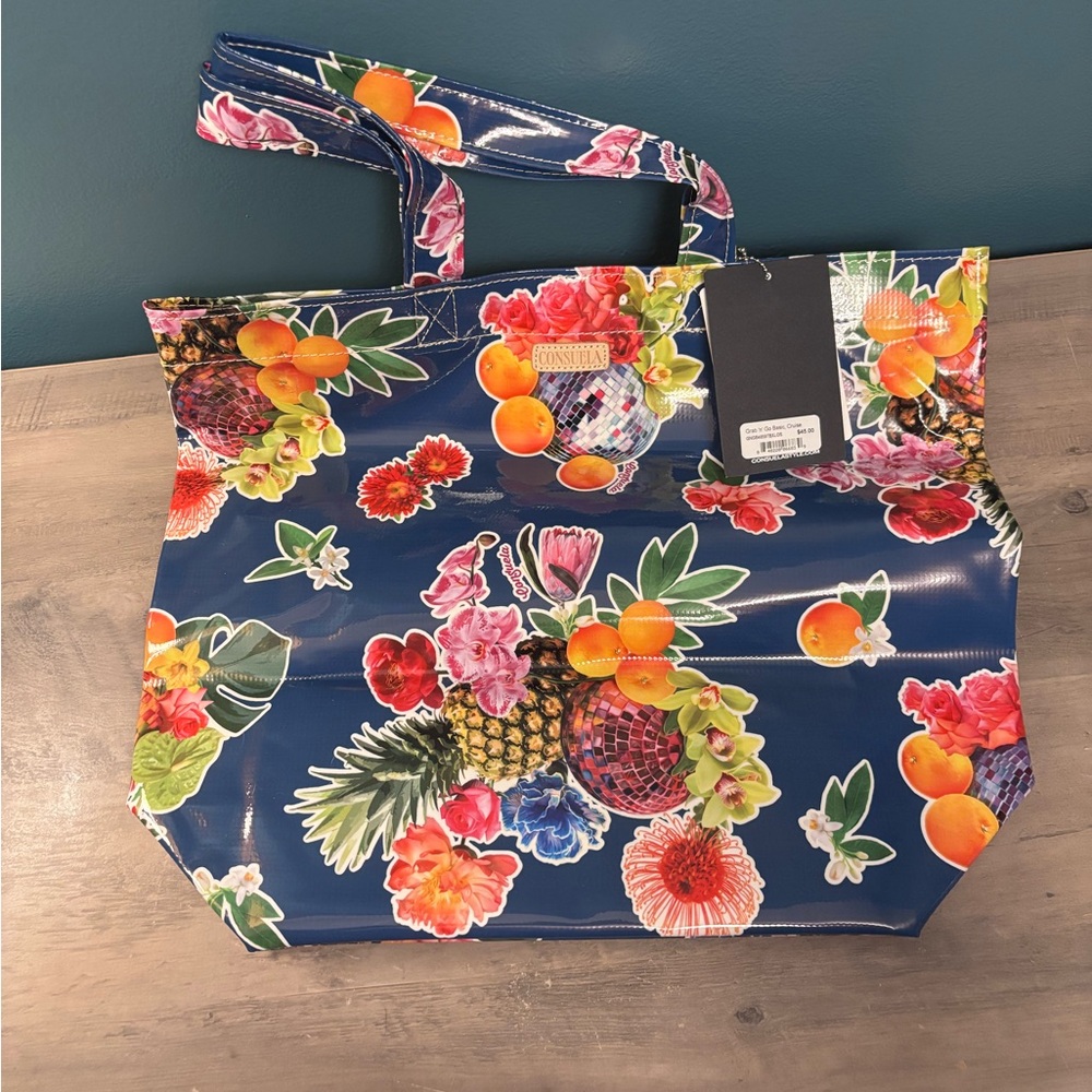 Consuela Basic Grab N Go bag in Cruise blue pattern BRAND NEW WITH TAGS